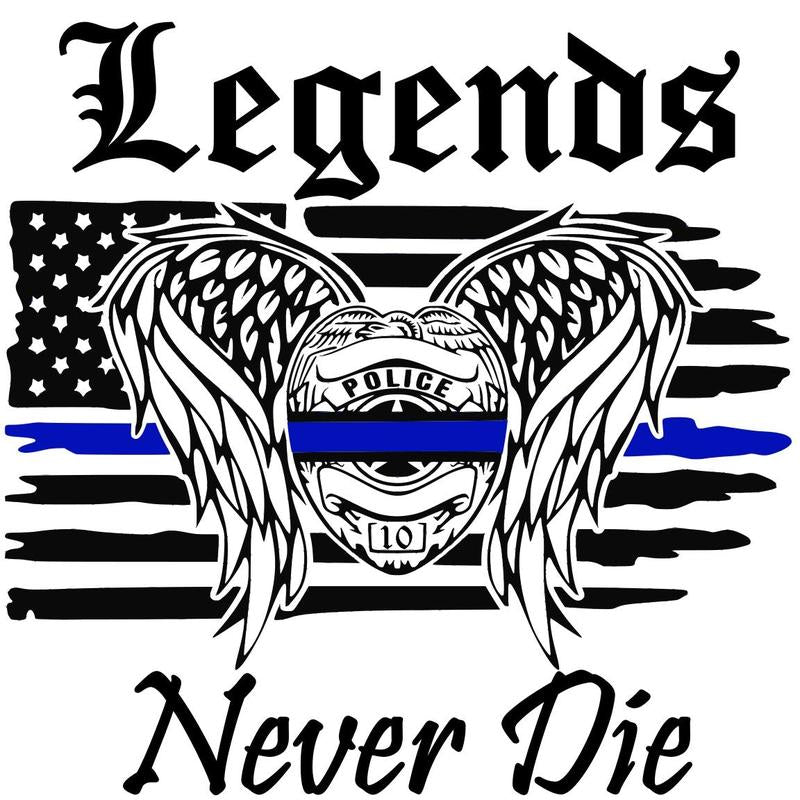 Legends Never Die Police T-Shirt